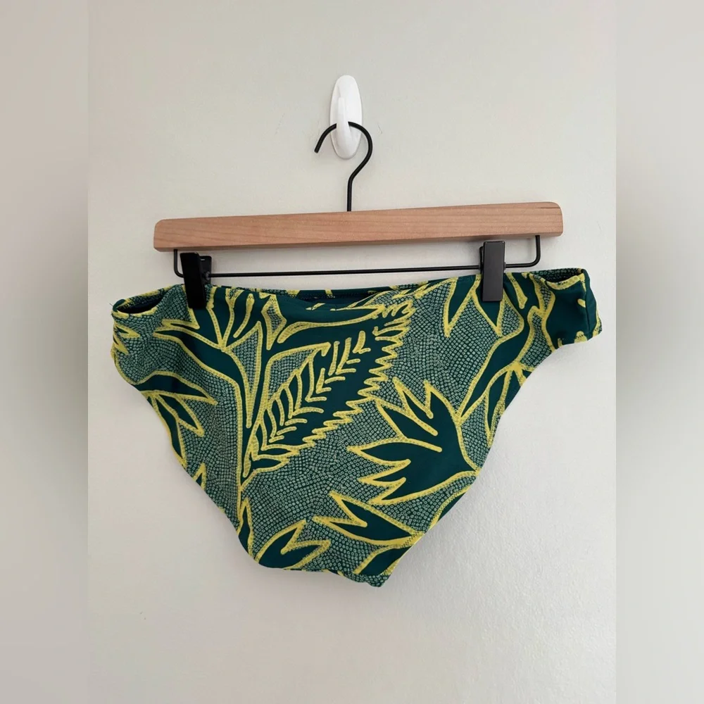 Aerie Dark Teal Tropical Bikini Bottoms - Size XL